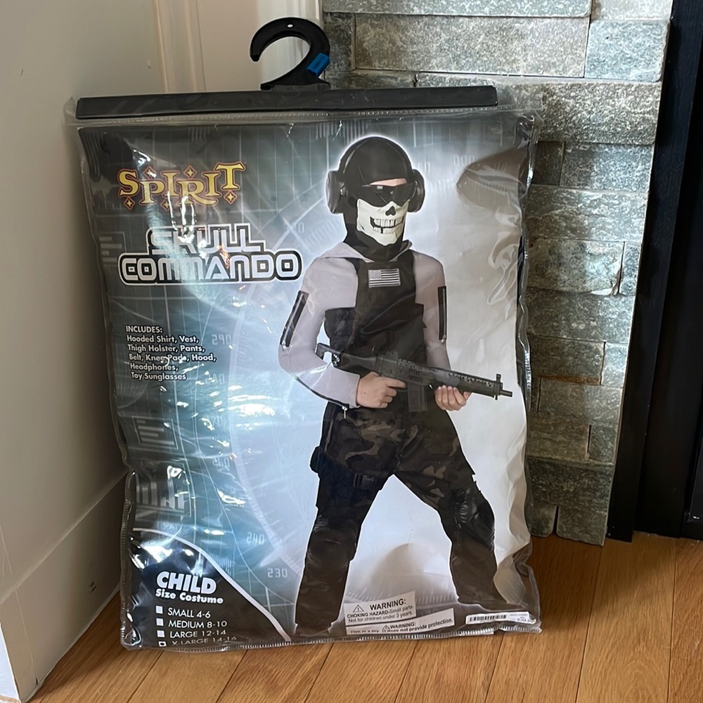 Kids Skull Commando Halloween costume